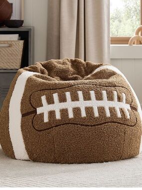 Pottery Barn Large Football Bean Bag Chair Cover Slipcover LARGE NWT